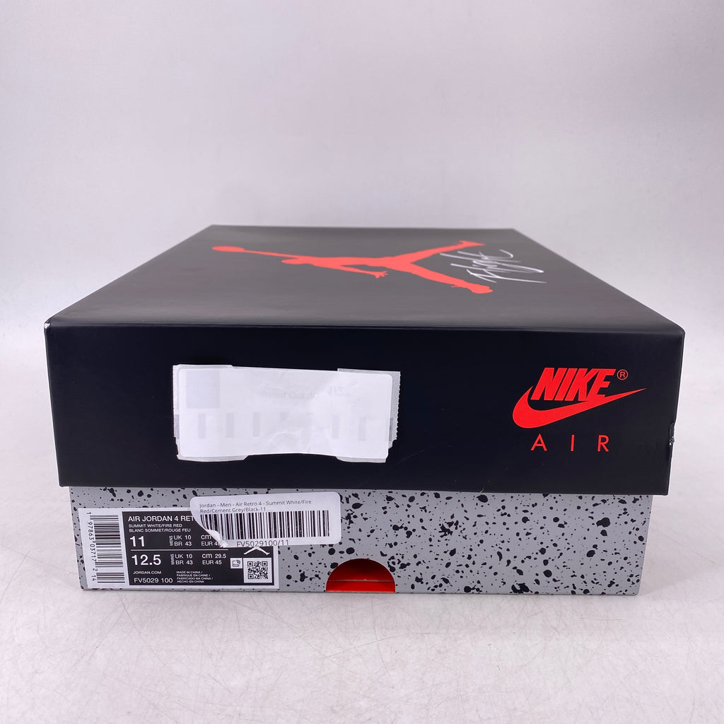 Air Jordan 4 Retro "White Cement" 2025 New Size 11
