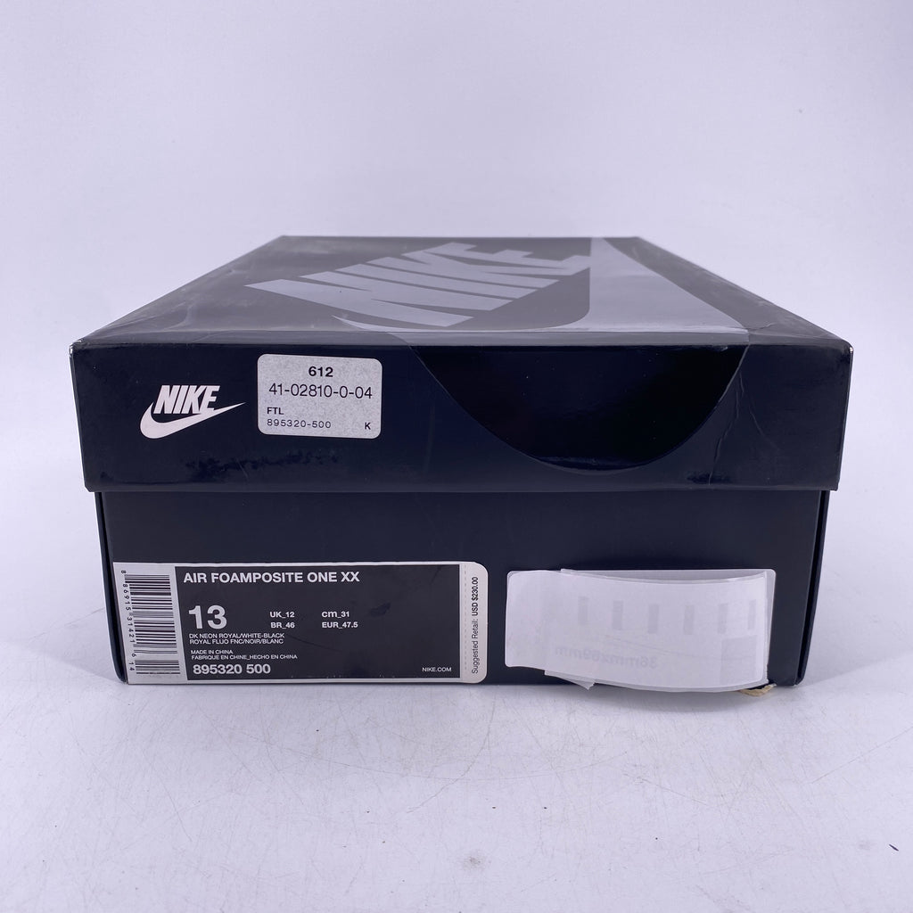 Nike Air Foamposite One "Royal Blue" 2017 New Size 13