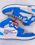 Air Jordan 1 Retro High OG "Off White Unc" 2018 Used Size 9.5