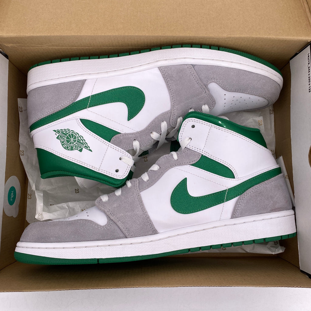 Air Jordan 1 Mid "Grey Green" 2021 Used Size 13