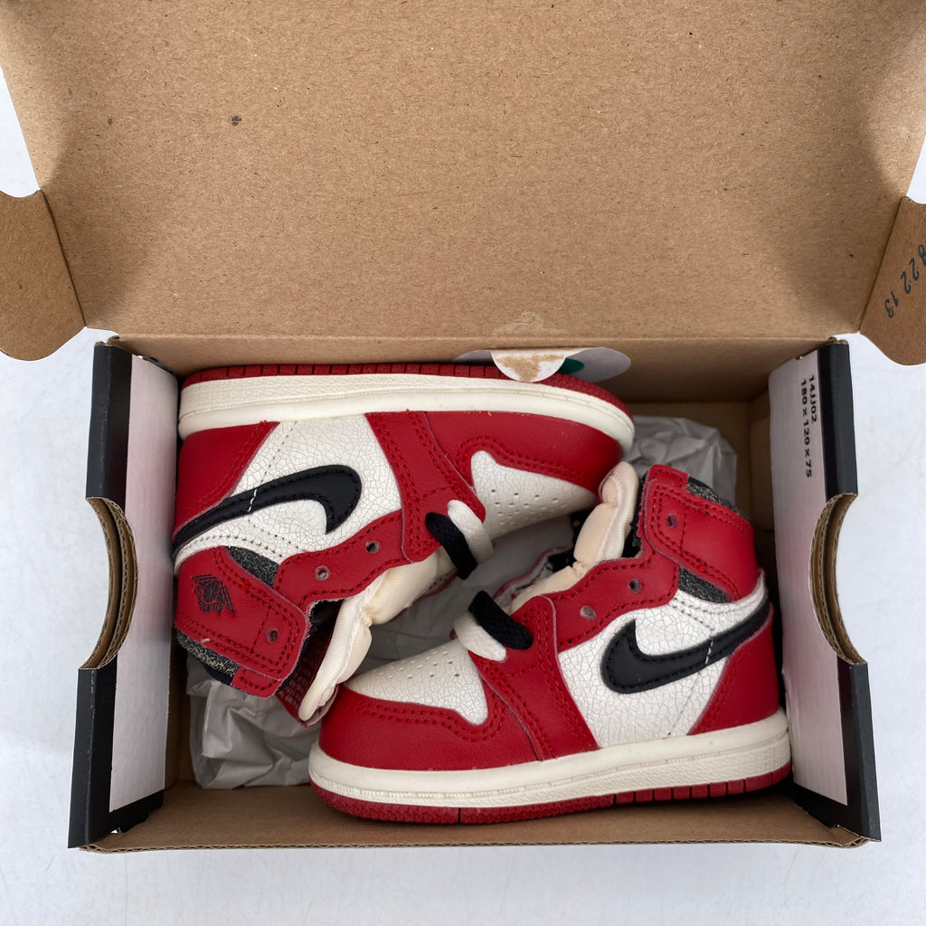 Air Jordan (TD) 1 Retro High OG "Lost And Found" 2022 New Size 4c