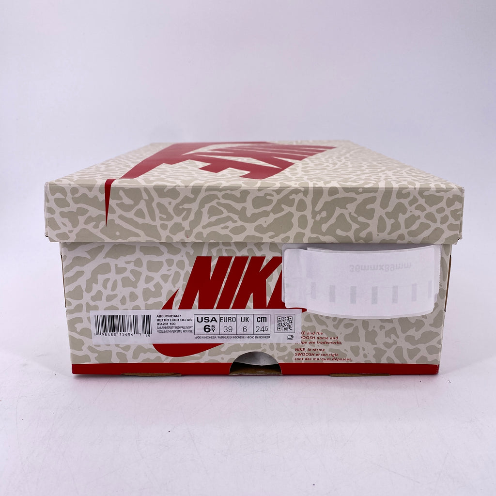 Air Jordan (GS) 1 Retro High OG "Sail University Red" 2025 New Size 6.5Y