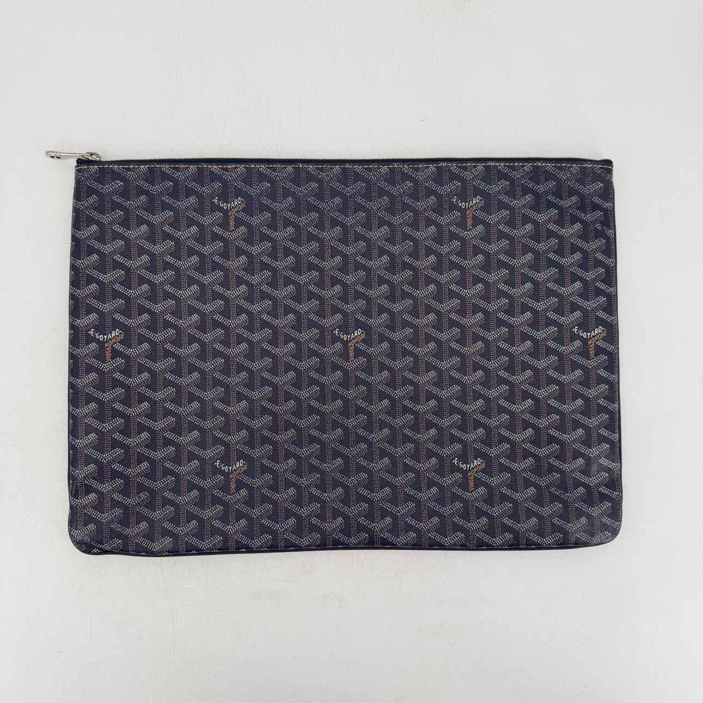 Goyard Pouch "SENAT" Navy Size GM Used
