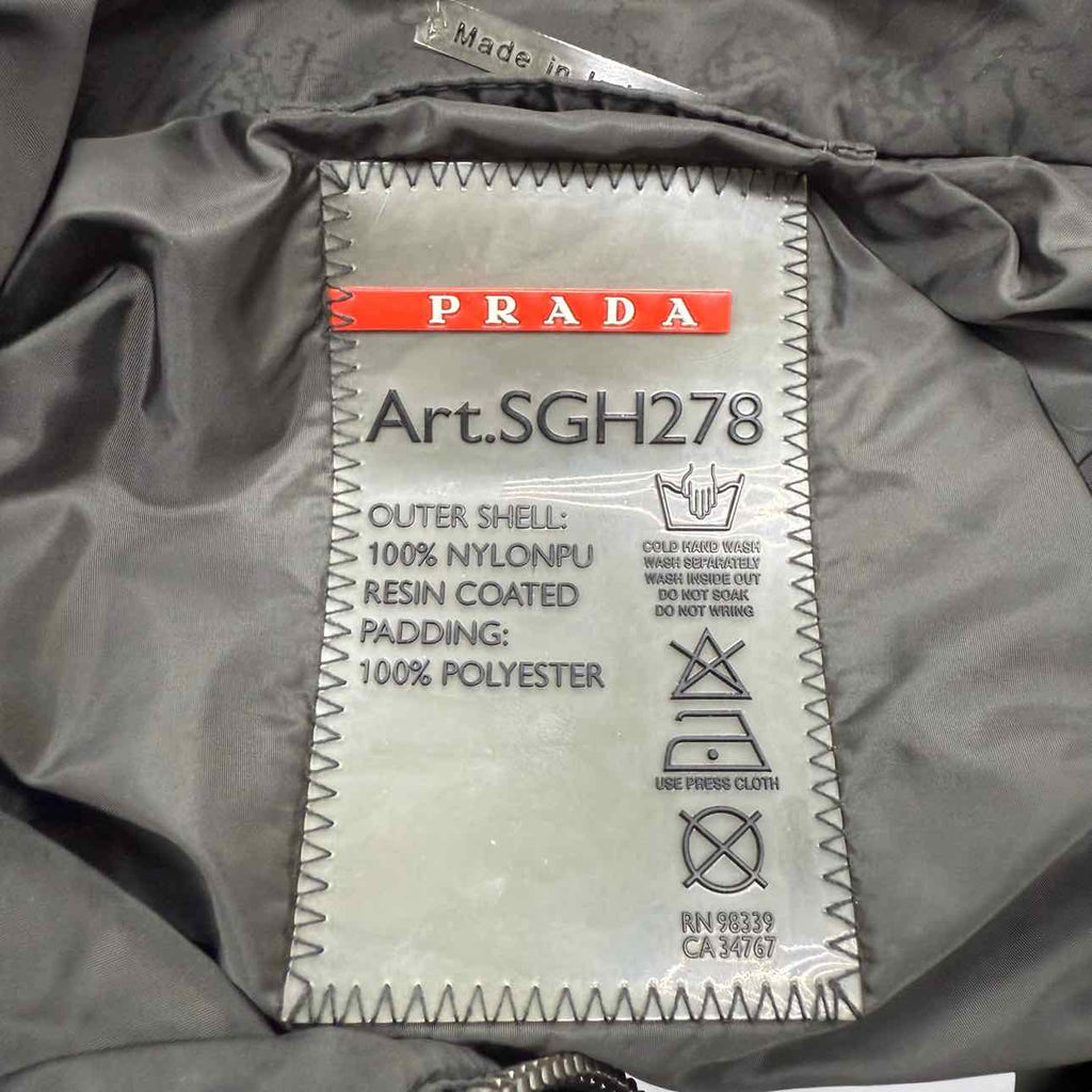 Prada Jacket "NYLON" Black Used Size 52