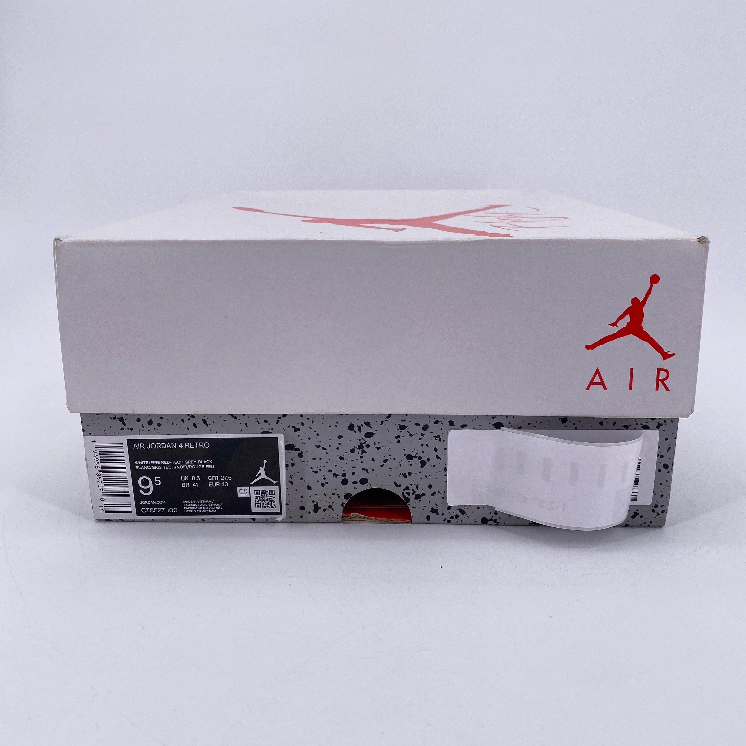 Air Jordan 4 Retro &quot;White Oreo&quot; 2021 Used Size 9.5