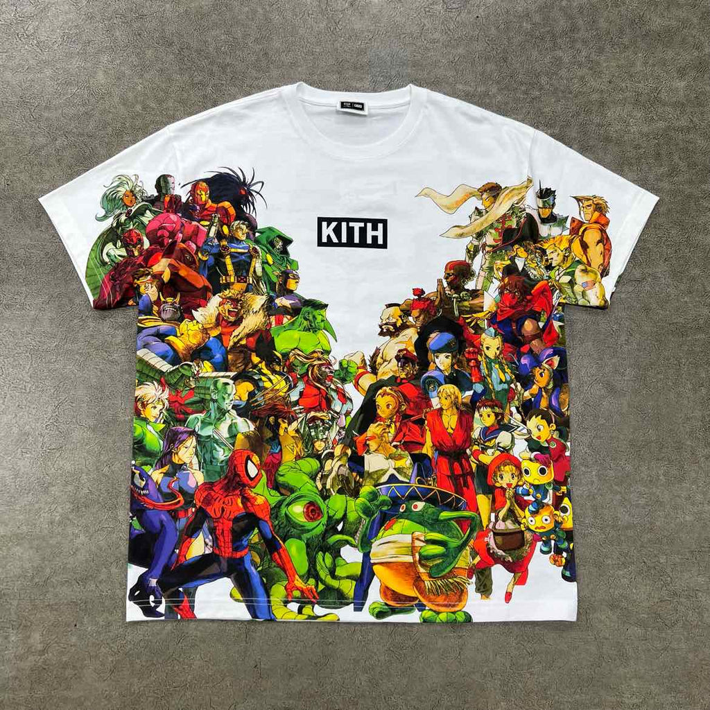 Kith T-Shirt "NEW AGE OF HEROES" White New Size L
