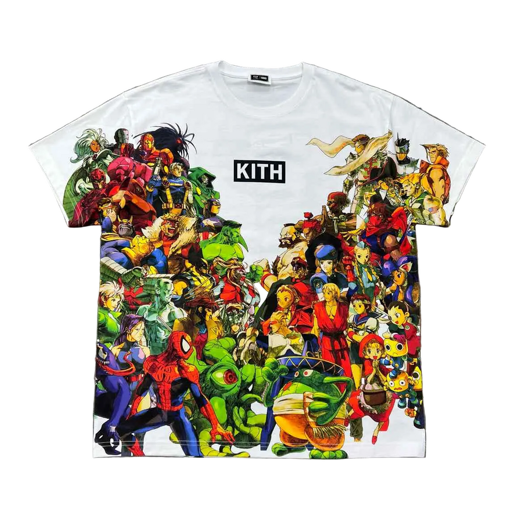 Kith T-Shirt "NEW AGE OF HEROES" White New Size L