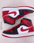 Air Jordan (W) 1 Mid "Alternate Bred Toe" 2022 New Size 5.5W