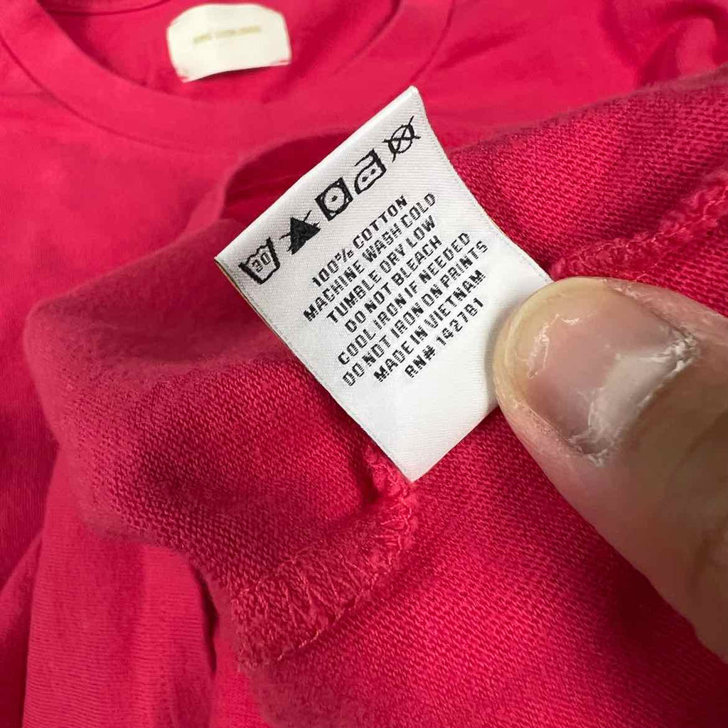 Hidden NY T-Shirt "STACKED" Pink Used Size L