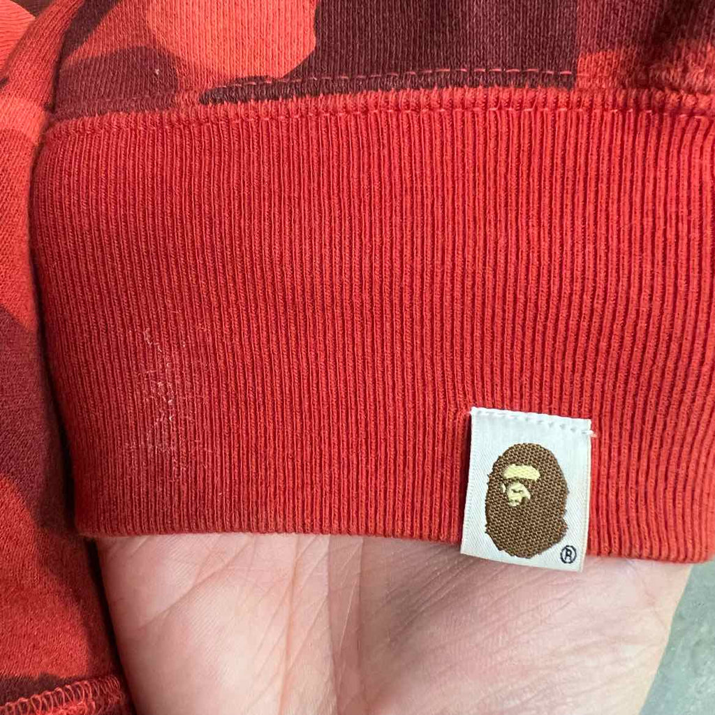 Bape Zip Up "PONR" Red Used Size 2XL