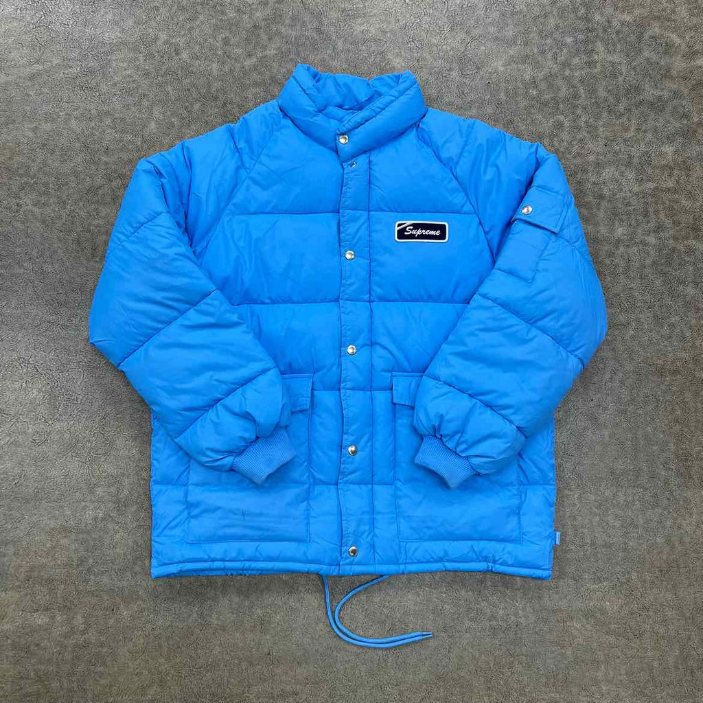 Supreme Jacket "PETTIBON MECHANICS" Light Blue Used Size L