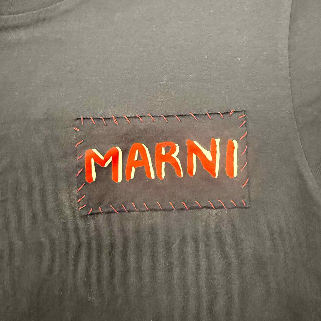 Marni T-Shirt "STITCHED" Black New Size 50