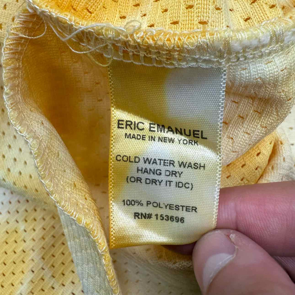 Eric Emanuel Mesh Shorts "TIE DYE" Yellow New Size 2XL