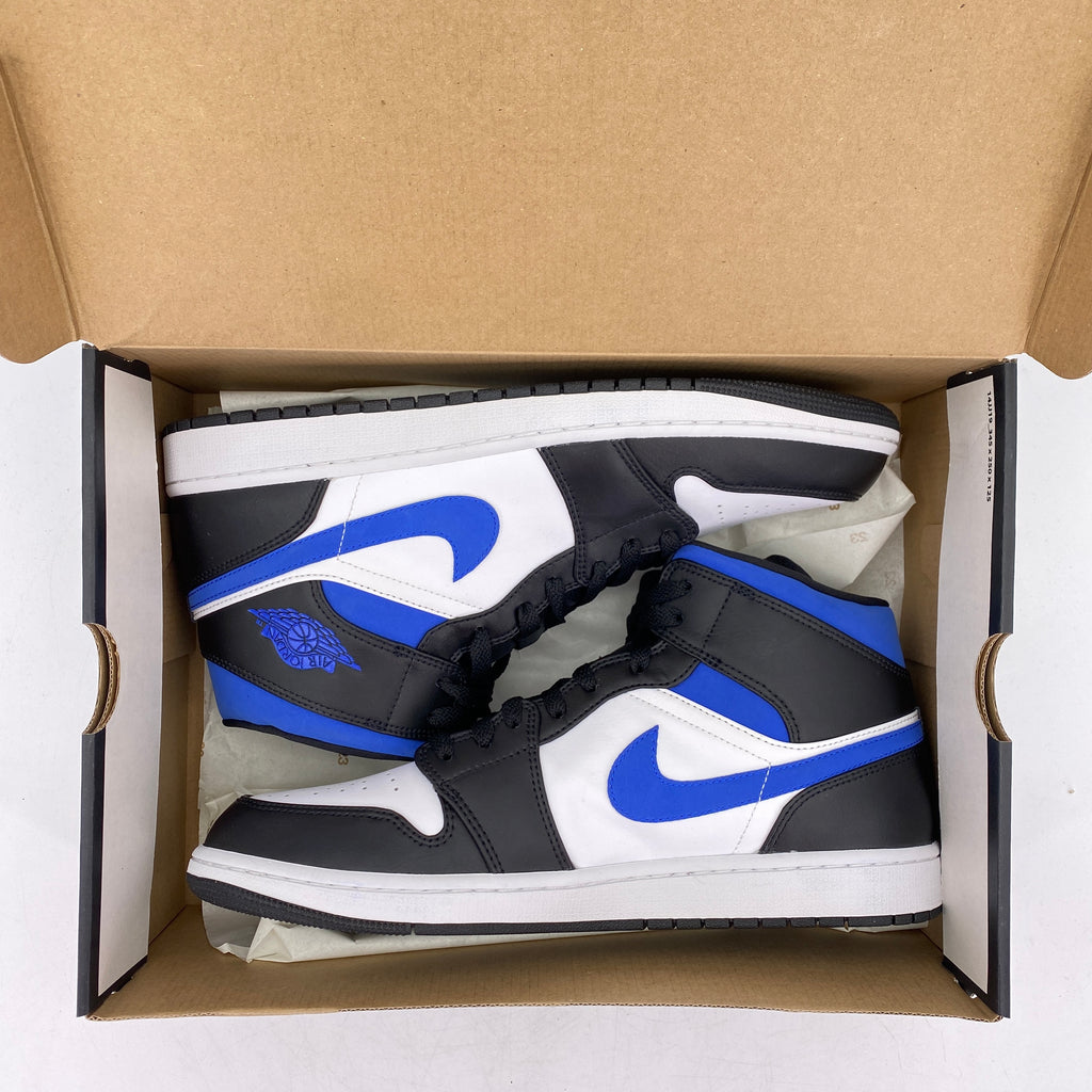 Air Jordan 1 Mid "Black Racer Blue" 2021 New Size 13