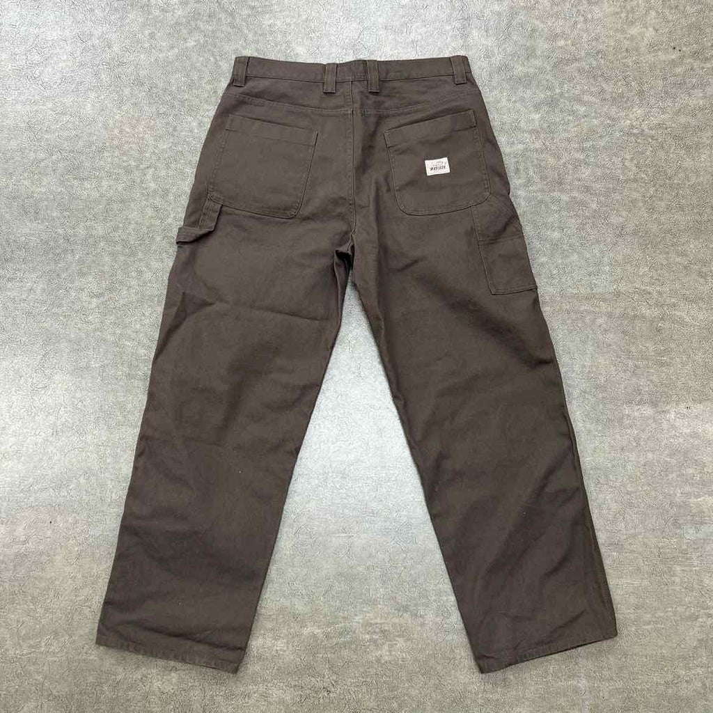 Stussy Pants "WORKGEAR" Brown Used Size 34 Stussy