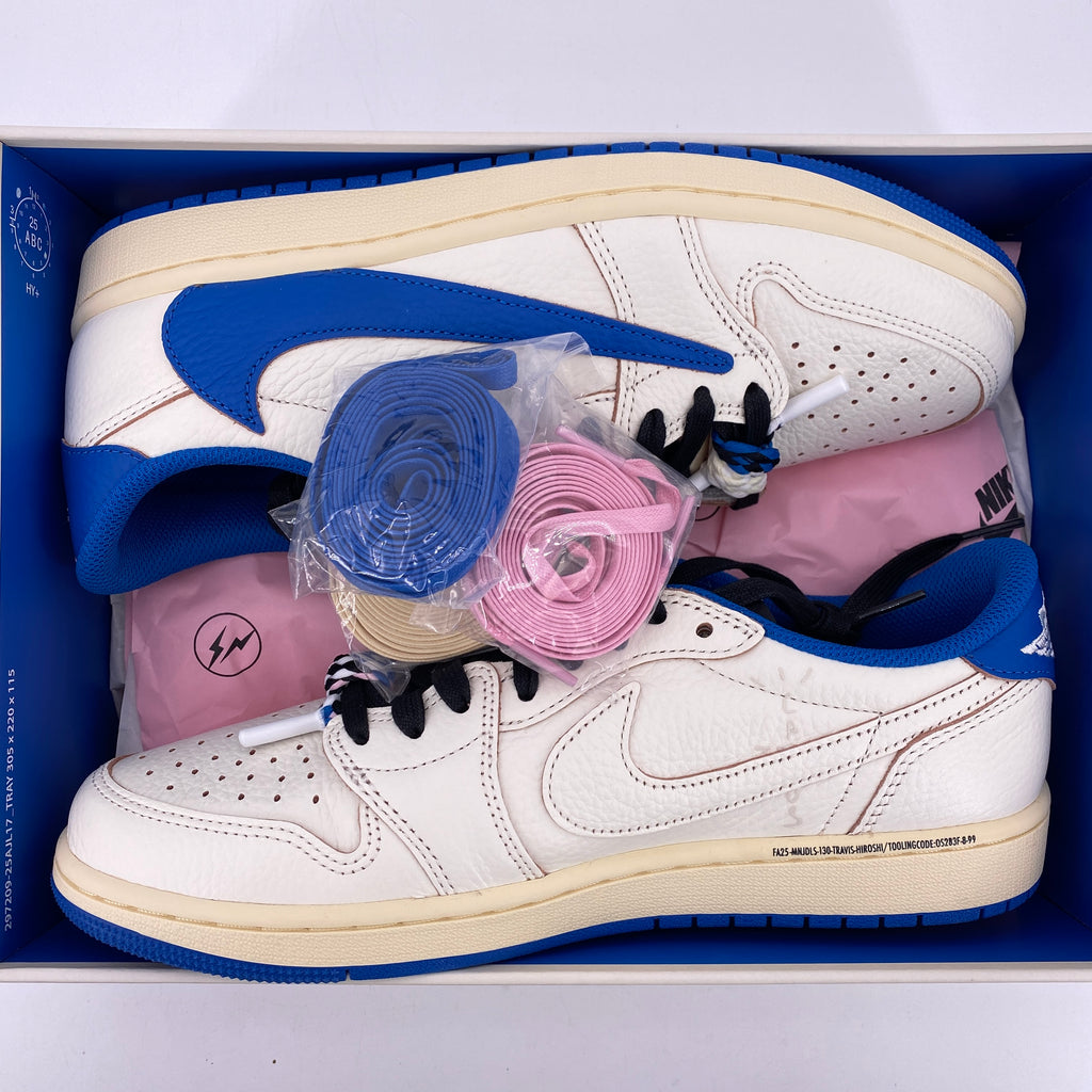 Air Jordan 1 Retro Low "Travis Fragment Military Blue" 2025 New Size 9