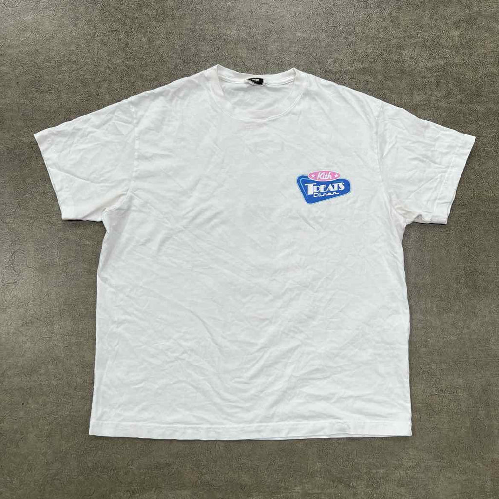 Kith T-Shirt "DINER DRIVE THRU" White Used Size XL