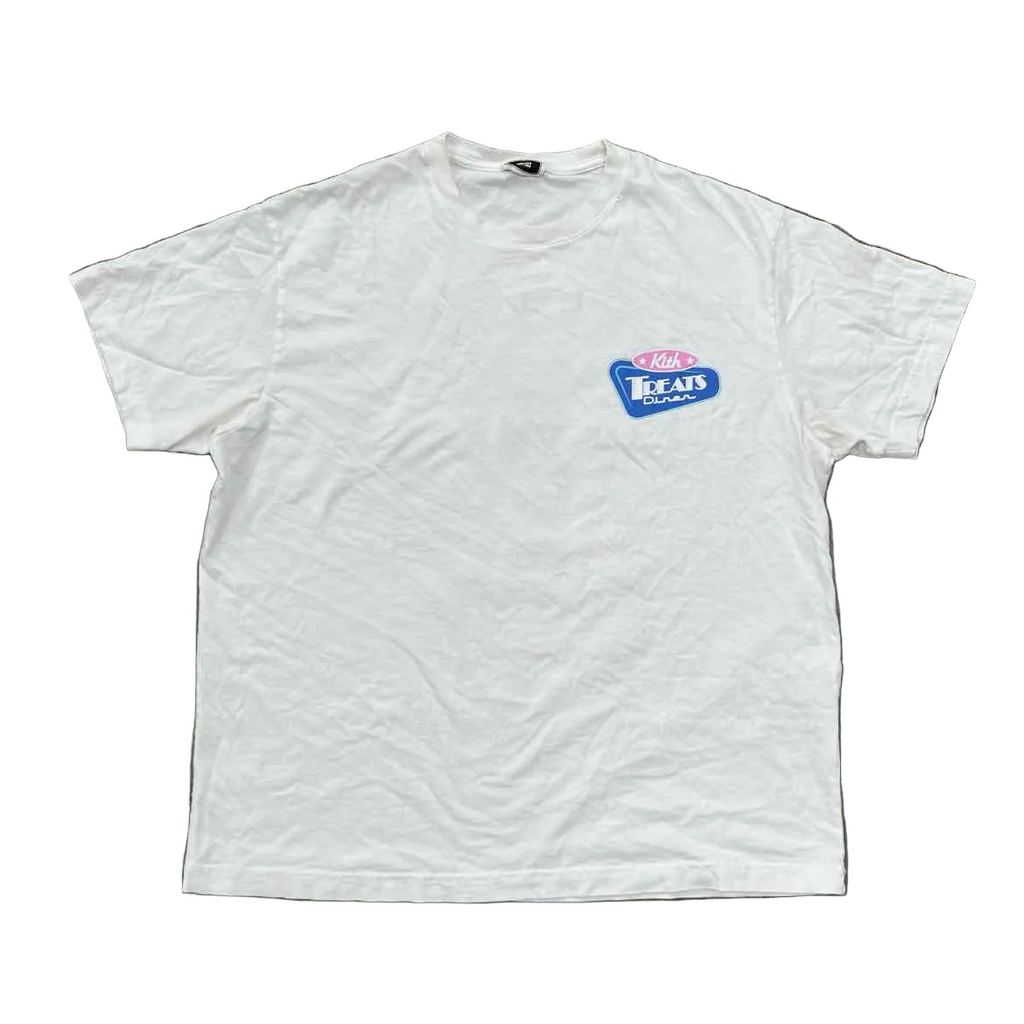 Kith T-Shirt "DINER DRIVE THRU" White Used Size XL