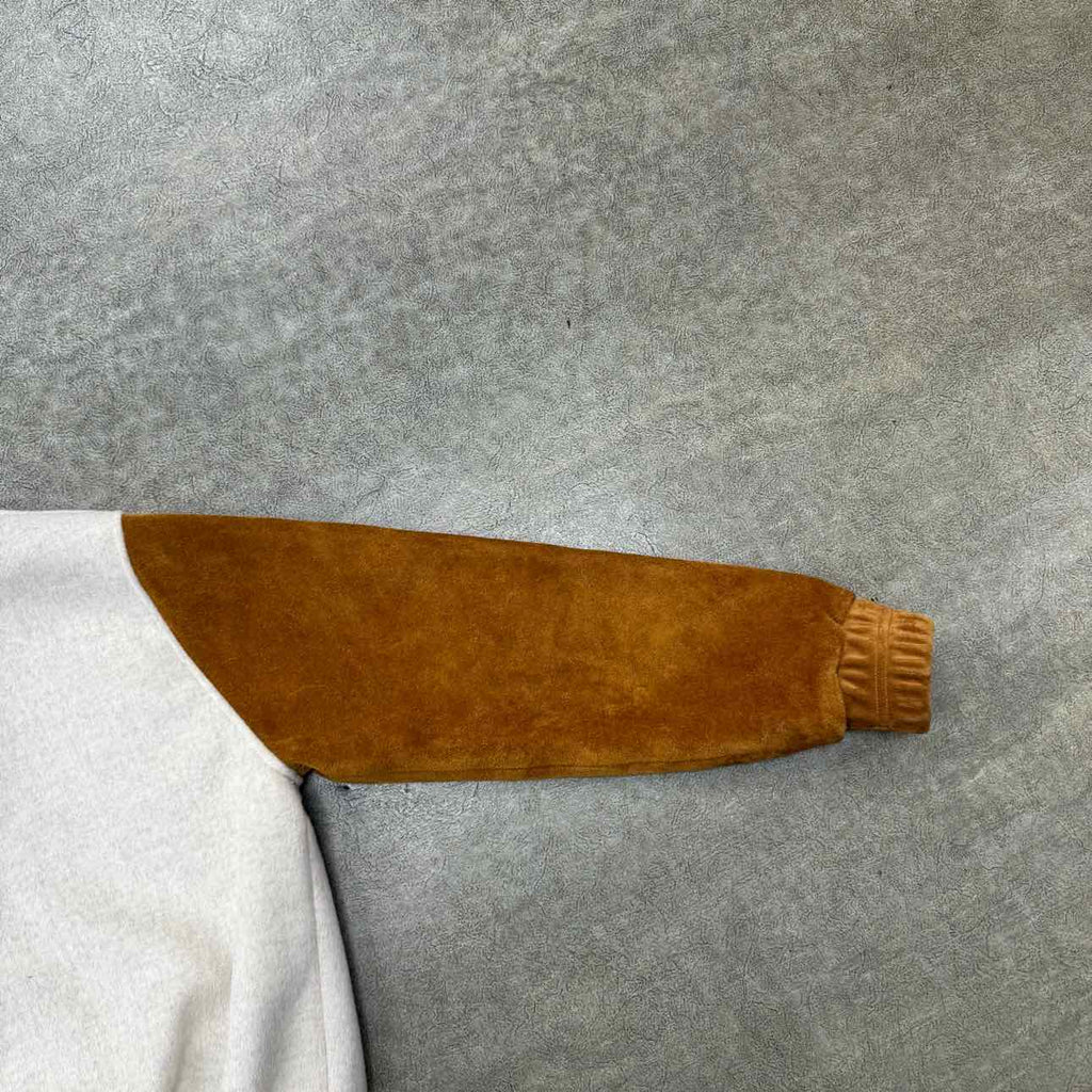 Rhude Varsity Jacket "CARDIGAN" Beige Used Size S