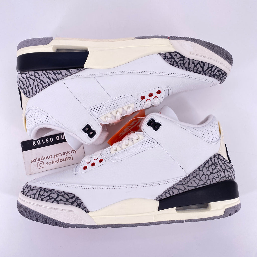 Air Jordan 3 Retro "White Cement Reimagined" 2023 New Size 8.5