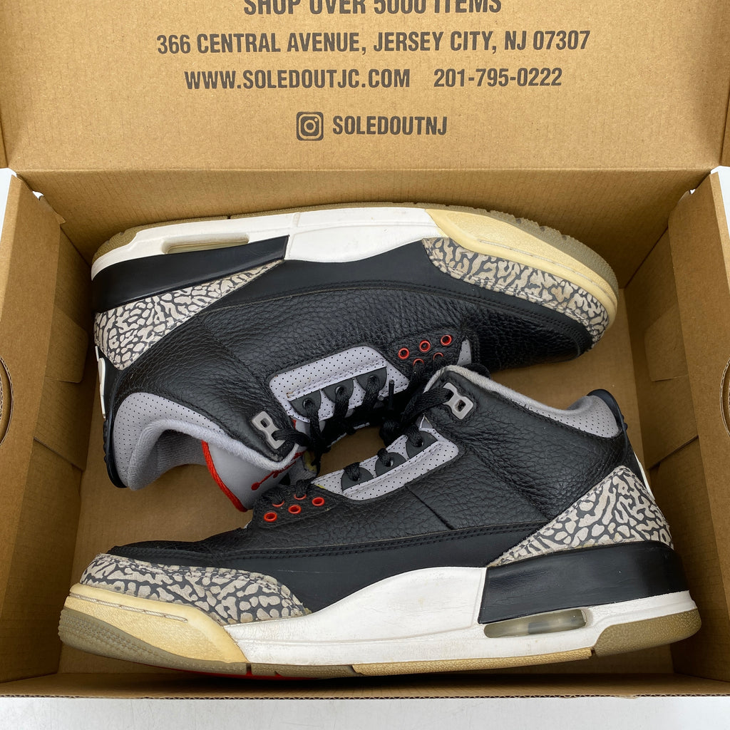 Air Jordan 3 Retro "Black Cement" 2018 Used Size 9