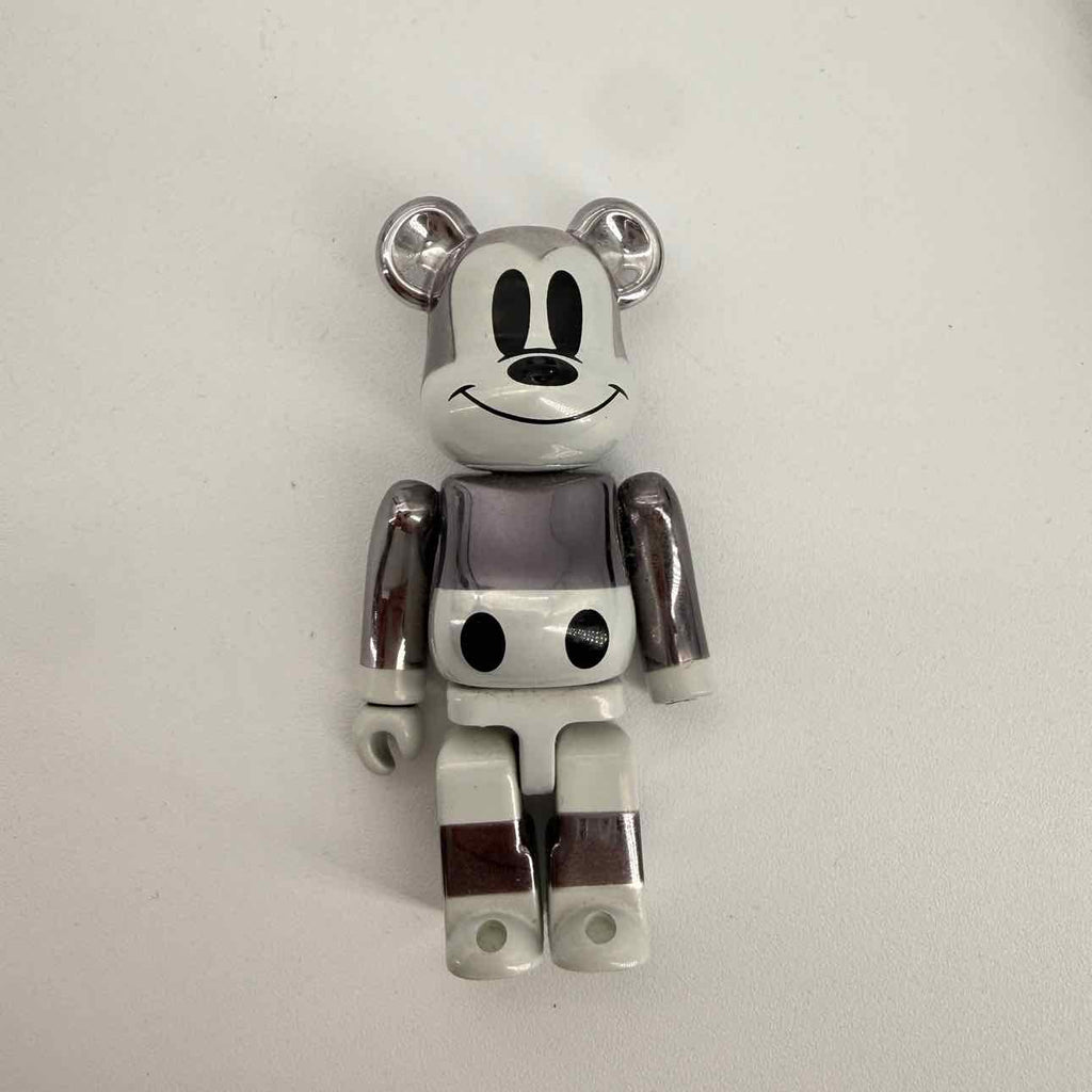 Bearbrick Figure "DISNEY FRAGMENT" Used Silver Size 100%/400%