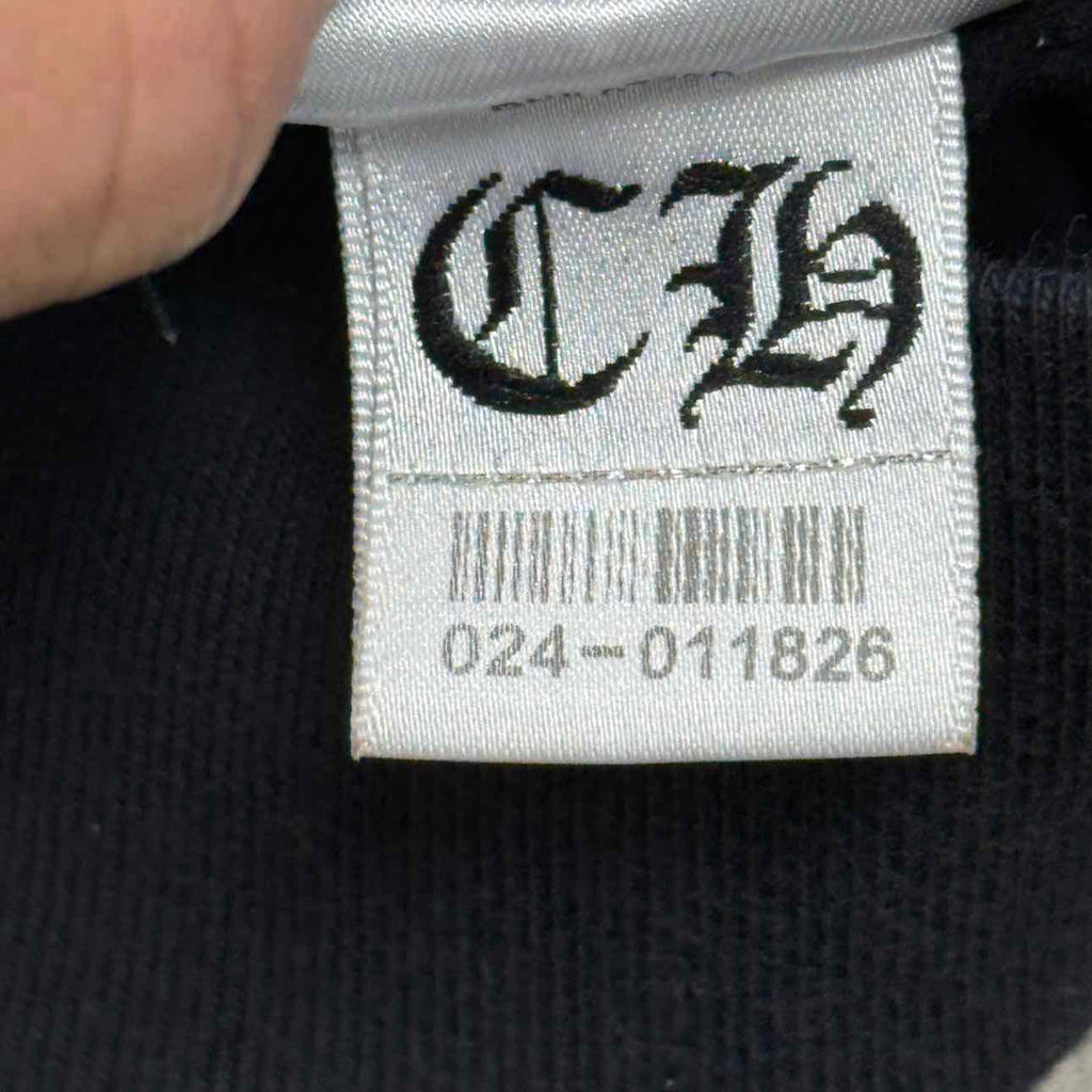 Chrome Hearts Zip Up "VERTICAL LOGO" Black Used Size 2XL