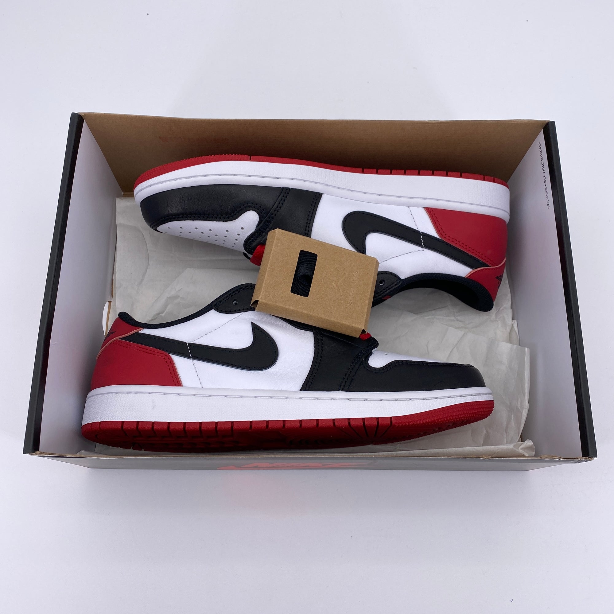 Air Jordan 1 Retro Low &quot;Black Toe&quot; 2023 New Size 9.5