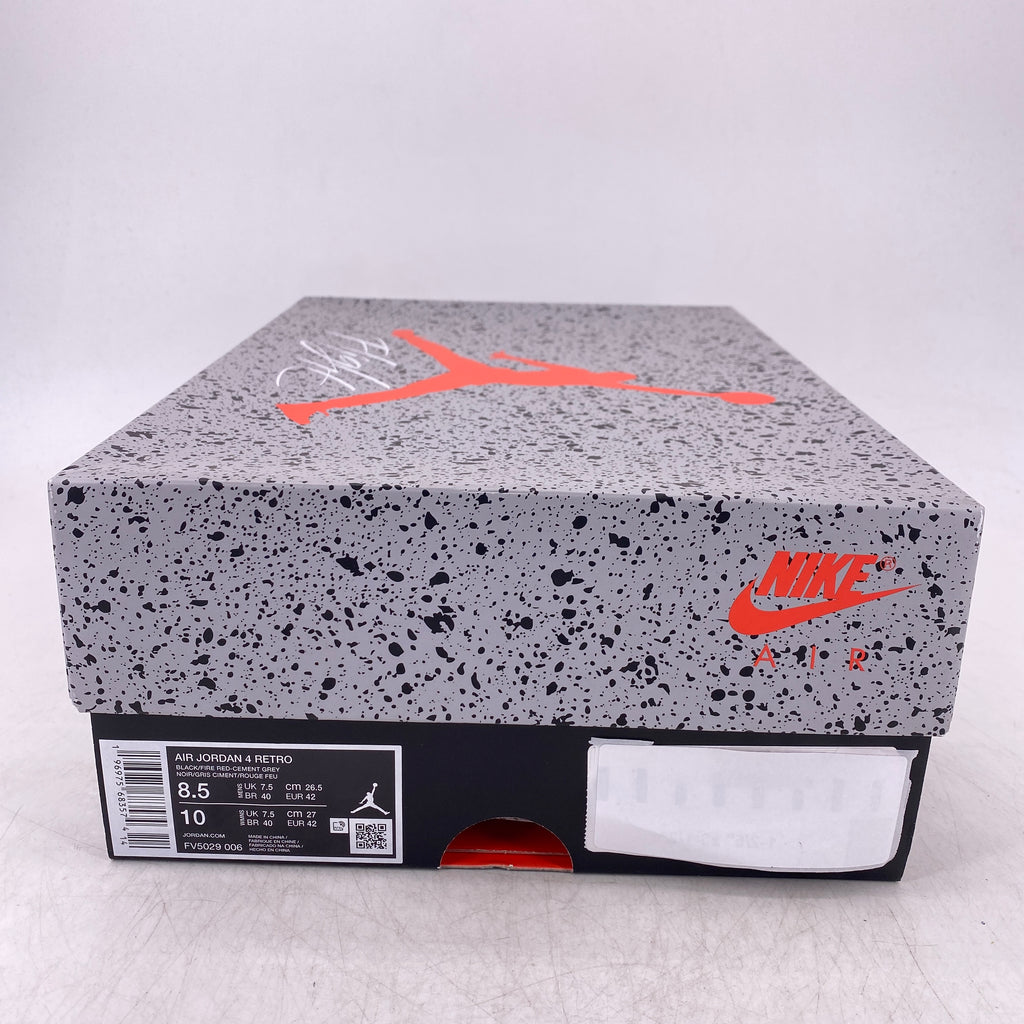 Air Jordan 4 Retro "Bred Reimagined" 2024 New Size 8.5