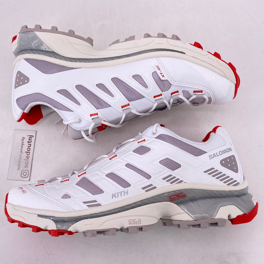 Salomon x KITH ☆ XT-4K ‘White Red’ Salomon XT-4K Kith Kithmas White Red Men's - L47771800 - US