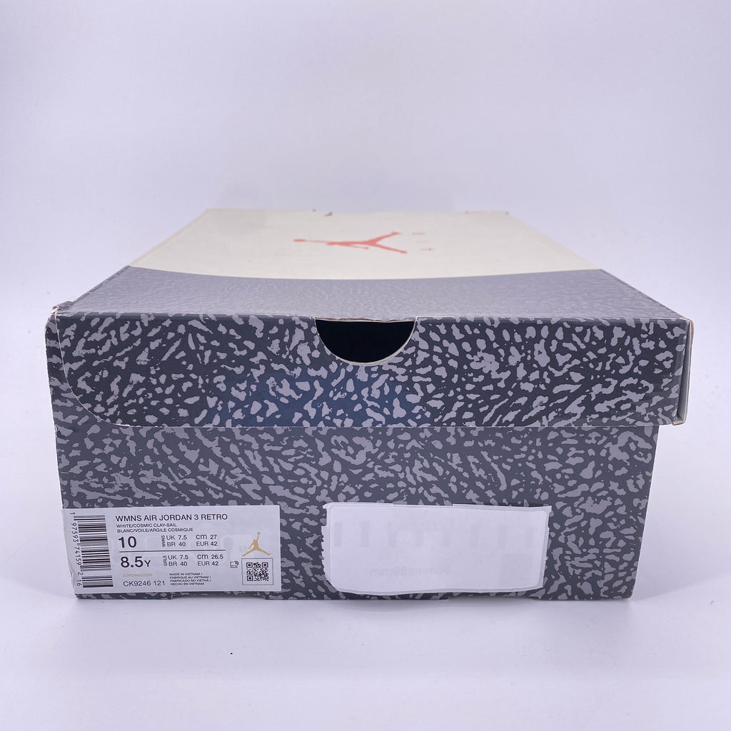 Air Jordan (W) 3 Retro "Georgia Peach" 2024 Used Size 10W