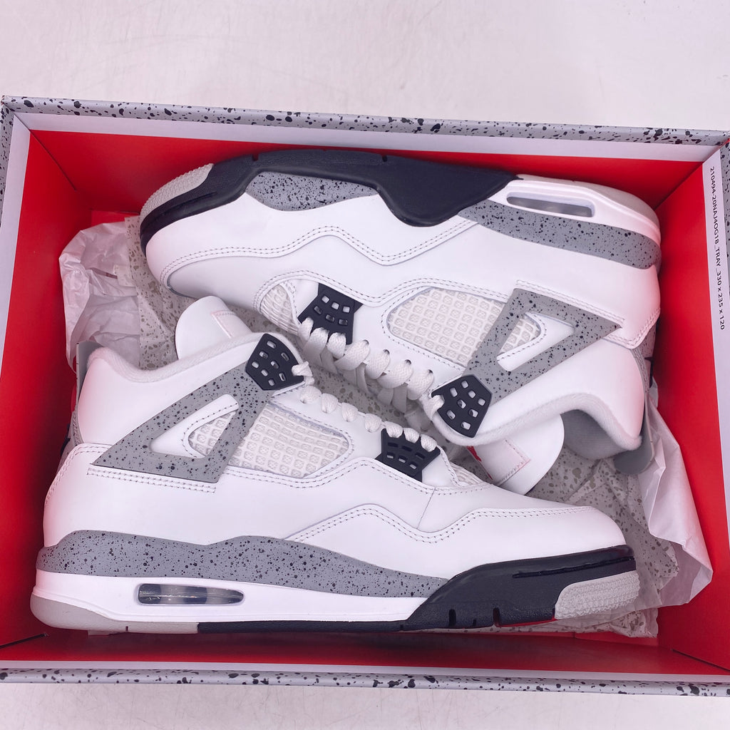 Air Jordan 4 Retro "White Cement" 2025 New Size 8
