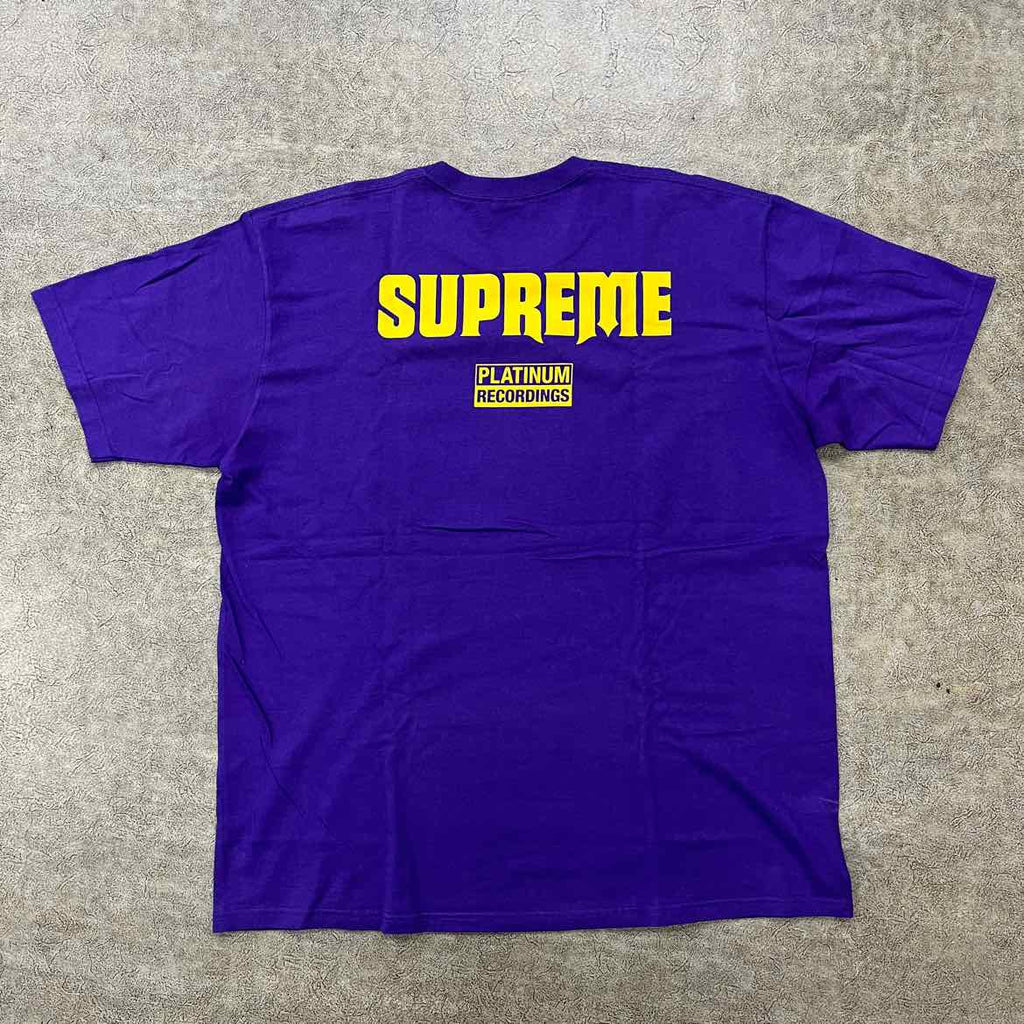 Supreme T-Shirt "STILL TALKING" Purple Used Size XL