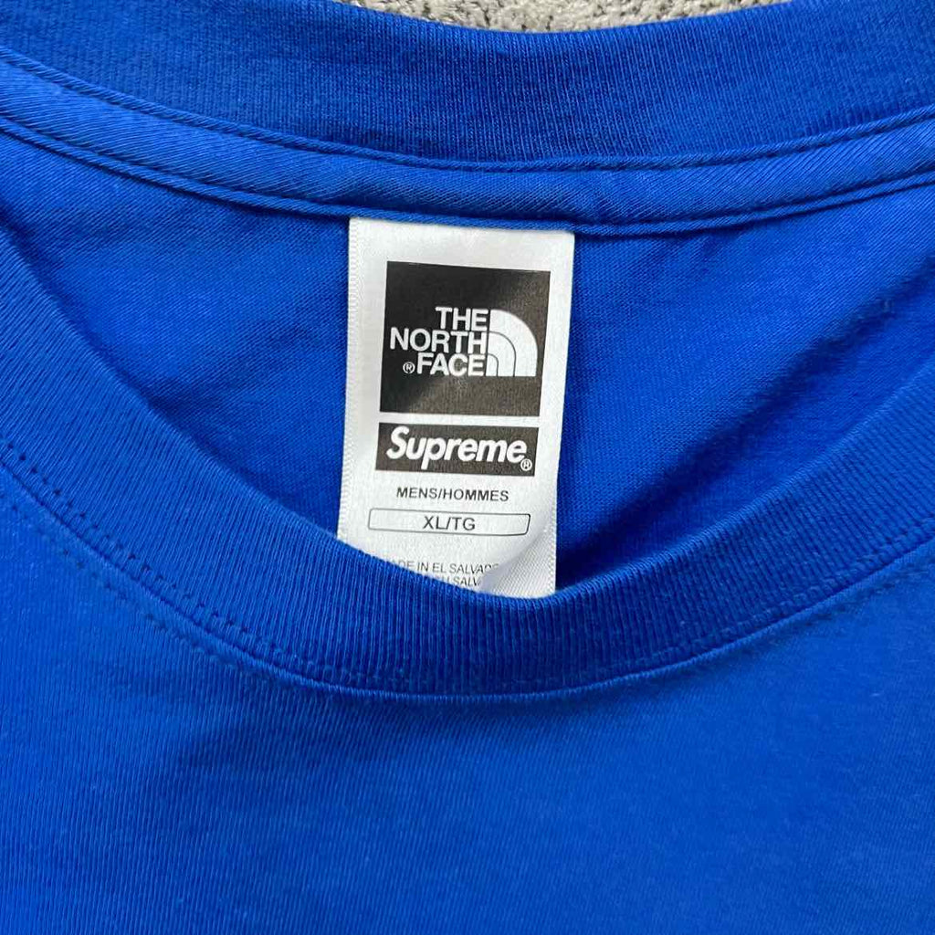 Supreme T-Shirt "MOUNTAIN" Blue New Size XL