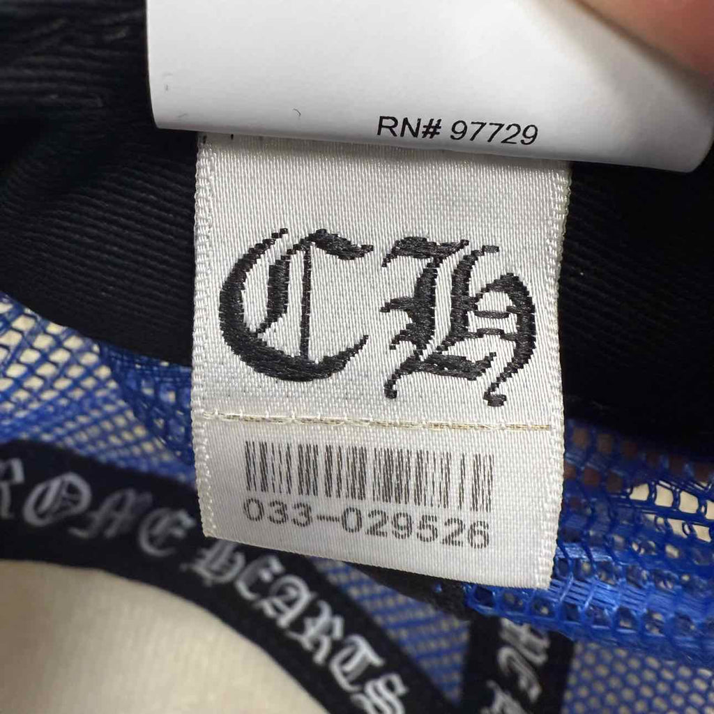Chrome Hearts Trucker Hat "CEMETERY" New Blue Size OS
