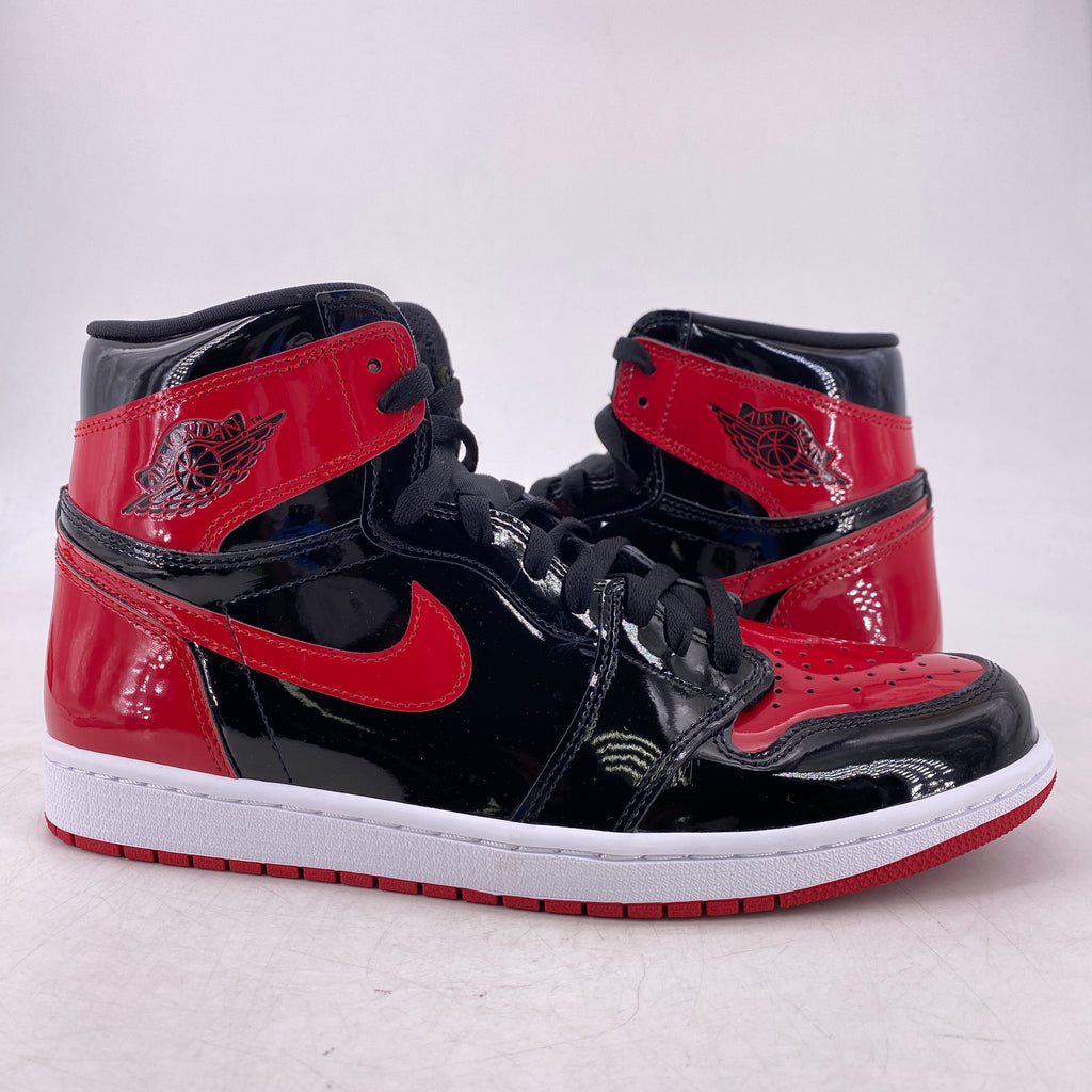 Air Jordan 1 Retro High OG "Patent Bred" 2021 Used Size 10.5