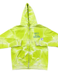 Gallery DEPT. Zip Up "FRENCH" Lime Green Used Size S