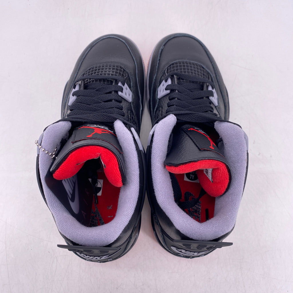 Air Jordan (GS) 4 Retro "Bred Reimagined" 2024 New Size 7Y