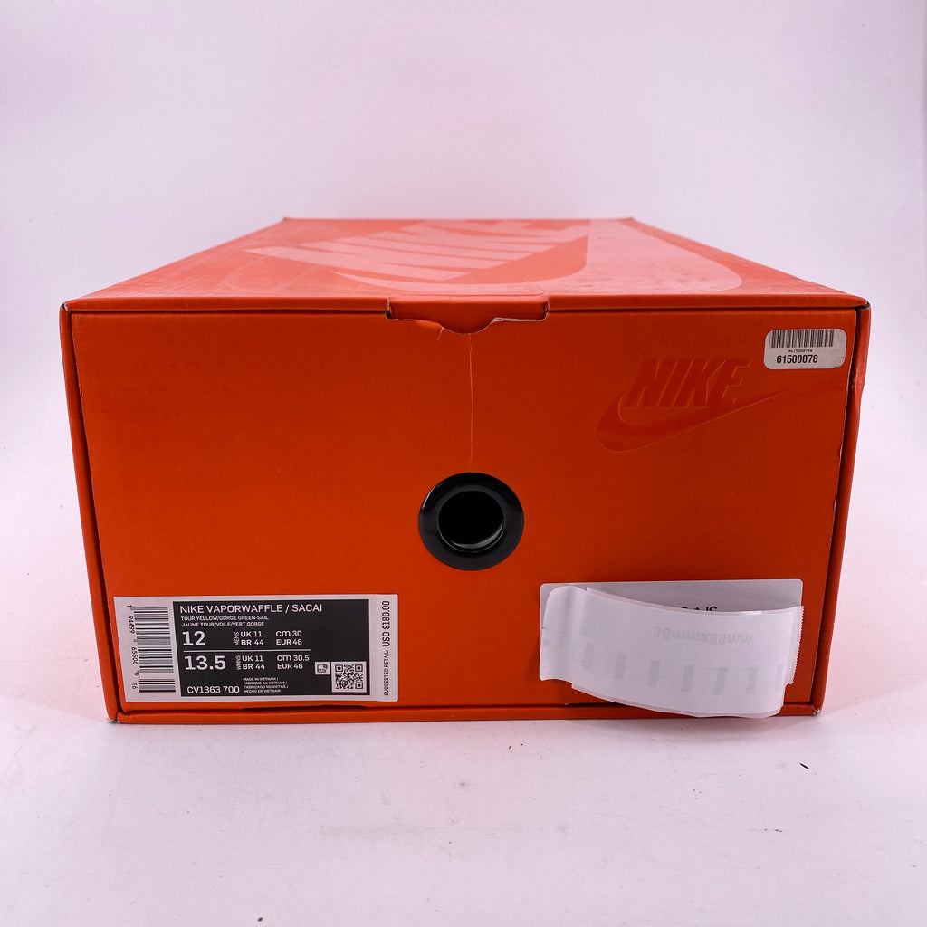 Nike Vaporwaffle / Sacai "Tour Yellow" 2020 Used Size 12