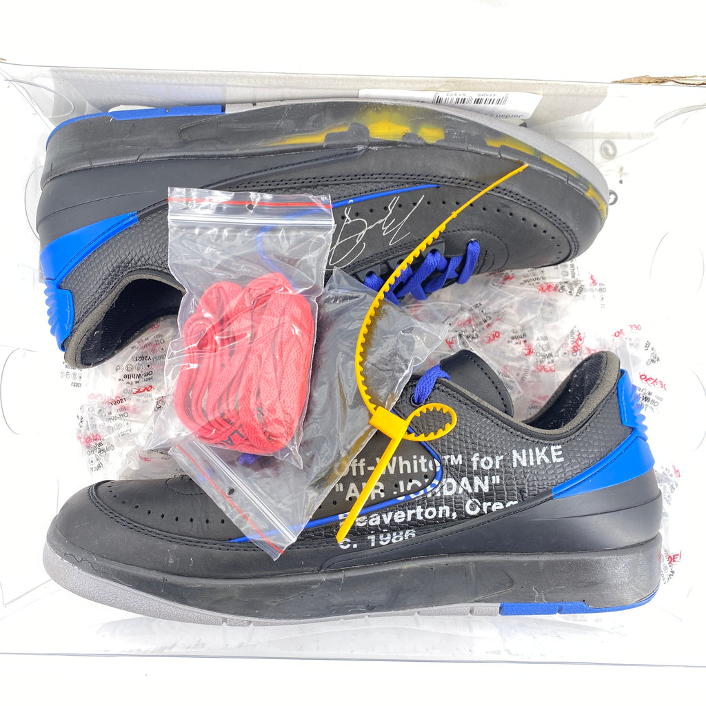 Air Jordan 2 Retro Low "Ow Black Blue" 2021 Used Size 12