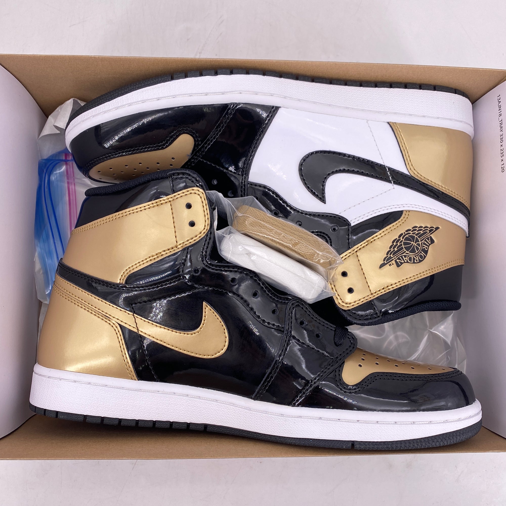 Air Jordan 1 Retro High OG &quot;Gold Toe&quot; 2018 New Size 10.5