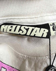 Hellstar T-Shirt "BREAKING NEWS" Cream New Size L
