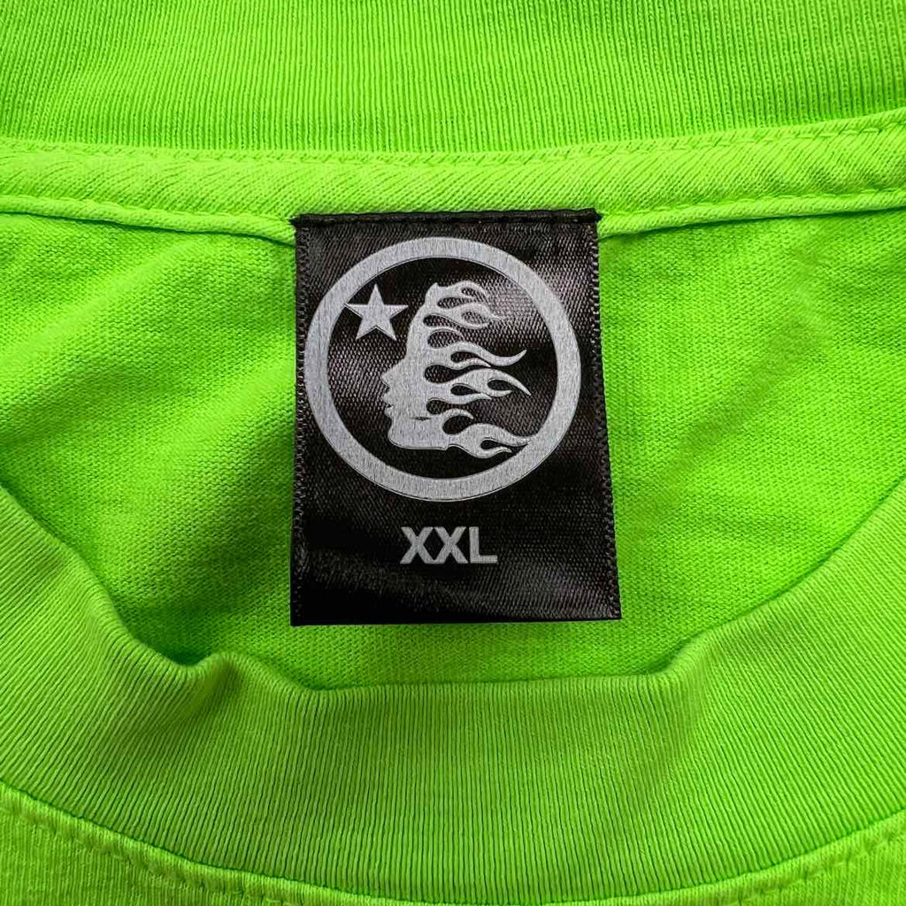 Hellstar T-Shirt "PATH TO PARADISE" Neon Used Size 2XL