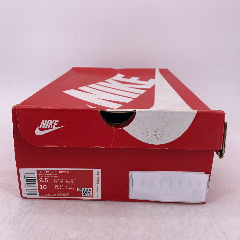 Nike Dunk High Retro "Vast Grey" 2021 New Size 8.5