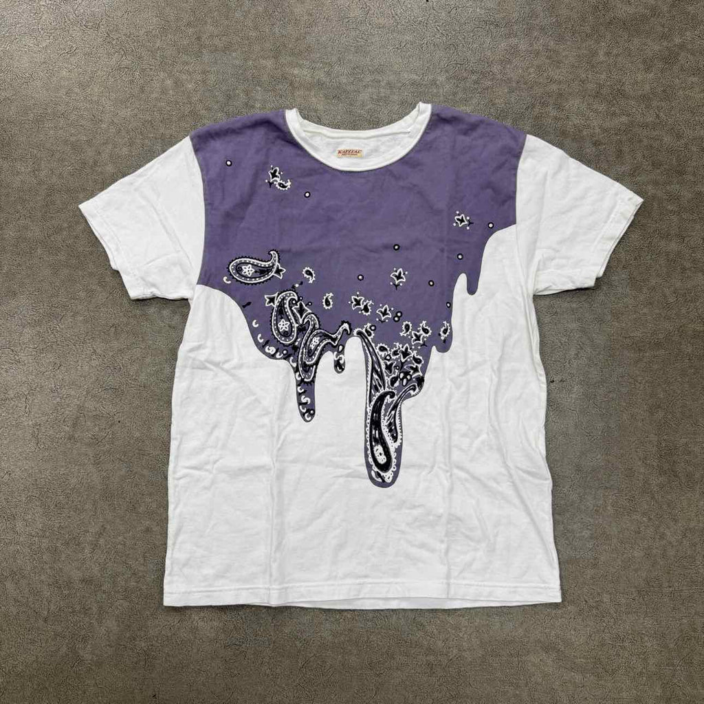 Kapital T-Shirt "BANDANA DRIP" Purple Used Size 2