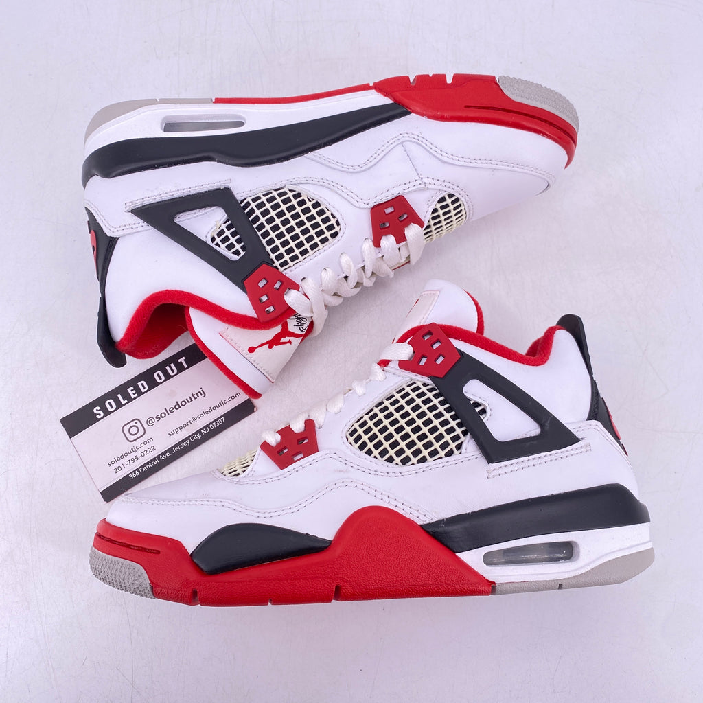 Air Jordan (GS) 4 Retro "Fire Red" 2020 New Size 4Y
