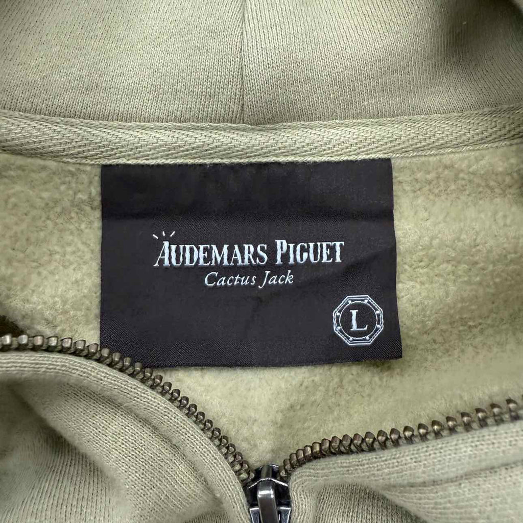Travis Scott Zip Up "AUDEMARS PIGUET LE BRASSUS" Khaki Used Size L
