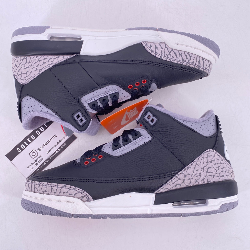 Air Jordan (GS) 3 Retro "Black Cement" 2024 New Size 6.5Y