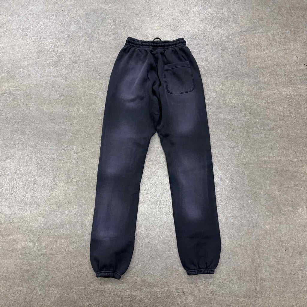Hellstar Sweatpants "NO GUTS NO GLORY" Washed Black New Size XL