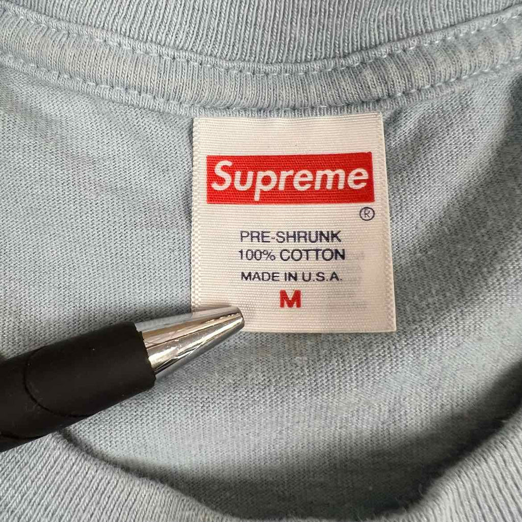 Supreme T-Shirt "JOIE DE VIVRE" Blue Used Size M